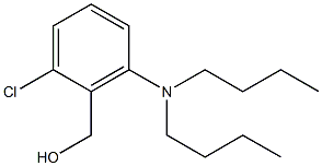 [2-chloro-6-(dibutylamino)phenyl]methanol 结构式