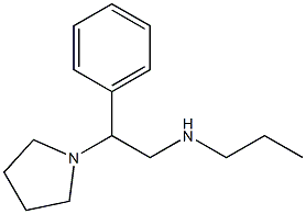 [2-phenyl-2-(pyrrolidin-1-yl)ethyl](propyl)amine 结构式