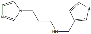 [3-(1H-imidazol-1-yl)propyl](thiophen-3-ylmethyl)amine 结构式