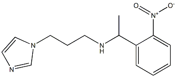 [3-(1H-imidazol-1-yl)propyl][1-(2-nitrophenyl)ethyl]amine 结构式