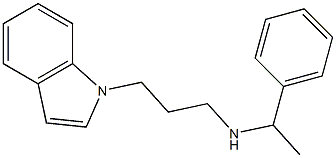 [3-(1H-indol-1-yl)propyl](1-phenylethyl)amine 结构式