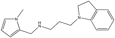 [3-(2,3-dihydro-1H-indol-1-yl)propyl][(1-methyl-1H-pyrrol-2-yl)methyl]amine 结构式