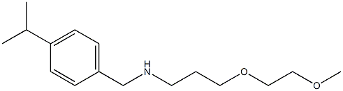 [3-(2-methoxyethoxy)propyl]({[4-(propan-2-yl)phenyl]methyl})amine 结构式