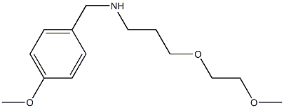 [3-(2-methoxyethoxy)propyl][(4-methoxyphenyl)methyl]amine 结构式