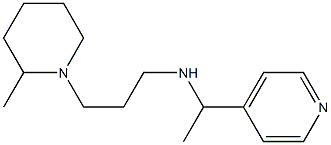 [3-(2-methylpiperidin-1-yl)propyl][1-(pyridin-4-yl)ethyl]amine 结构式