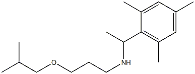 [3-(2-methylpropoxy)propyl][1-(2,4,6-trimethylphenyl)ethyl]amine 结构式