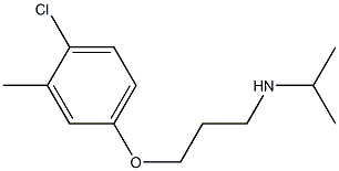 [3-(4-chloro-3-methylphenoxy)propyl](propan-2-yl)amine 结构式