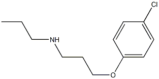 [3-(4-chlorophenoxy)propyl](propyl)amine 结构式