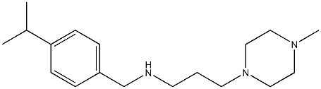 [3-(4-methylpiperazin-1-yl)propyl]({[4-(propan-2-yl)phenyl]methyl})amine 结构式