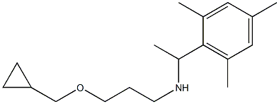 [3-(cyclopropylmethoxy)propyl][1-(2,4,6-trimethylphenyl)ethyl]amine 结构式