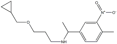 [3-(cyclopropylmethoxy)propyl][1-(4-methyl-3-nitrophenyl)ethyl]amine 结构式