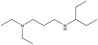 [3-(diethylamino)propyl](pentan-3-yl)amine 结构式