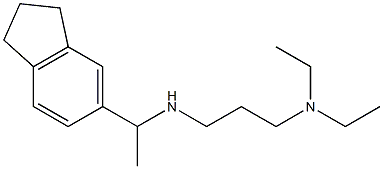 [3-(diethylamino)propyl][1-(2,3-dihydro-1H-inden-5-yl)ethyl]amine 结构式