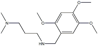 [3-(dimethylamino)propyl][(2,4,5-trimethoxyphenyl)methyl]amine 结构式
