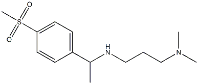 [3-(dimethylamino)propyl][1-(4-methanesulfonylphenyl)ethyl]amine 结构式