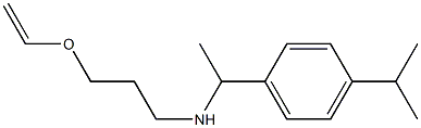 [3-(ethenyloxy)propyl]({1-[4-(propan-2-yl)phenyl]ethyl})amine 结构式