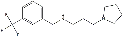 [3-(pyrrolidin-1-yl)propyl]({[3-(trifluoromethyl)phenyl]methyl})amine 结构式