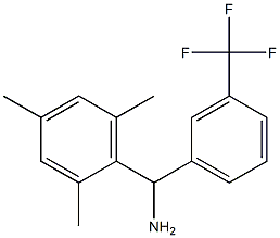 [3-(trifluoromethyl)phenyl](2,4,6-trimethylphenyl)methanamine 结构式