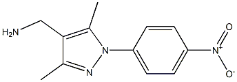 [3,5-dimethyl-1-(4-nitrophenyl)-1H-pyrazol-4-yl]methylamine 结构式