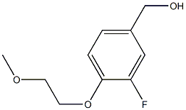 [3-fluoro-4-(2-methoxyethoxy)phenyl]methanol 结构式