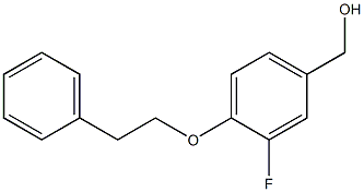 [3-fluoro-4-(2-phenylethoxy)phenyl]methanol 结构式