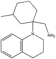 [3-methyl-1-(1,2,3,4-tetrahydroquinolin-1-yl)cyclohexyl]methanamine 结构式