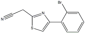 [4-(2-bromophenyl)-1,3-thiazol-2-yl]acetonitrile 结构式
