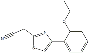 [4-(2-ethoxyphenyl)-1,3-thiazol-2-yl]acetonitrile 结构式