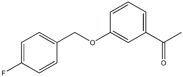 1-{3-[(4-fluorophenyl)methoxy]phenyl}ethan-1-one 结构式