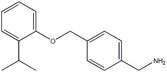 1-{4-[(2-isopropylphenoxy)methyl]phenyl}methanamine 结构式