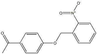 1-{4-[(2-nitrobenzyl)oxy]phenyl}ethanone 结构式
