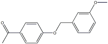 1-{4-[(3-methoxybenzyl)oxy]phenyl}ethanone 结构式