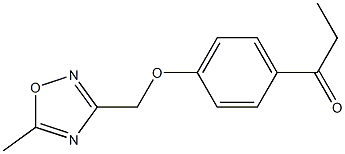 1-{4-[(5-methyl-1,2,4-oxadiazol-3-yl)methoxy]phenyl}propan-1-one 结构式