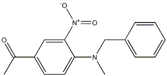 1-{4-[benzyl(methyl)amino]-3-nitrophenyl}ethan-1-one 结构式