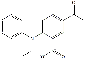 1-{4-[ethyl(phenyl)amino]-3-nitrophenyl}ethan-1-one 结构式