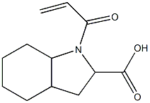 1-acryloyloctahydro-1H-indole-2-carboxylic acid 结构式