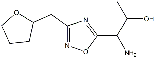 1-amino-1-[3-(oxolan-2-ylmethyl)-1,2,4-oxadiazol-5-yl]propan-2-ol 结构式