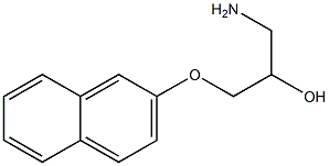 1-amino-3-(2-naphthyloxy)propan-2-ol 结构式