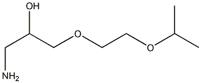 1-amino-3-[2-(propan-2-yloxy)ethoxy]propan-2-ol 结构式