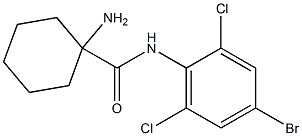 1-amino-N-(4-bromo-2,6-dichlorophenyl)cyclohexane-1-carboxamide 结构式