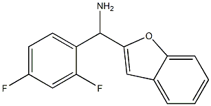 1-benzofuran-2-yl(2,4-difluorophenyl)methanamine 结构式