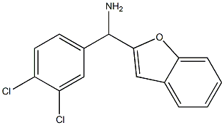 1-benzofuran-2-yl(3,4-dichlorophenyl)methanamine 结构式