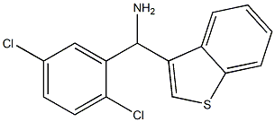 1-benzothiophen-3-yl(2,5-dichlorophenyl)methanamine 结构式