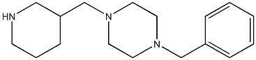 1-benzyl-4-(piperidin-3-ylmethyl)piperazine 结构式