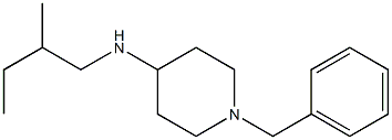 1-benzyl-N-(2-methylbutyl)piperidin-4-amine 结构式