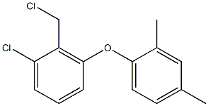 1-chloro-2-(chloromethyl)-3-(2,4-dimethylphenoxy)benzene 结构式