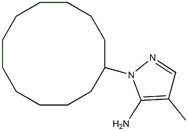 1-cyclododecyl-4-methyl-1H-pyrazol-5-amine 结构式