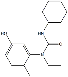 1-cyclohexyl-3-ethyl-3-(5-hydroxy-2-methylphenyl)urea 结构式