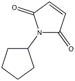 1-cyclopentyl-2,5-dihydro-1H-pyrrole-2,5-dione 结构式