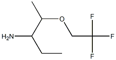 1-ethyl-2-(2,2,2-trifluoroethoxy)propylamine 结构式